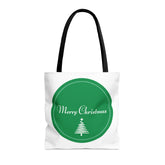 Merry Christmas Tote Bags Green, Reusable Canvas Tote Bags, Available in Different Size - Infinite Pack